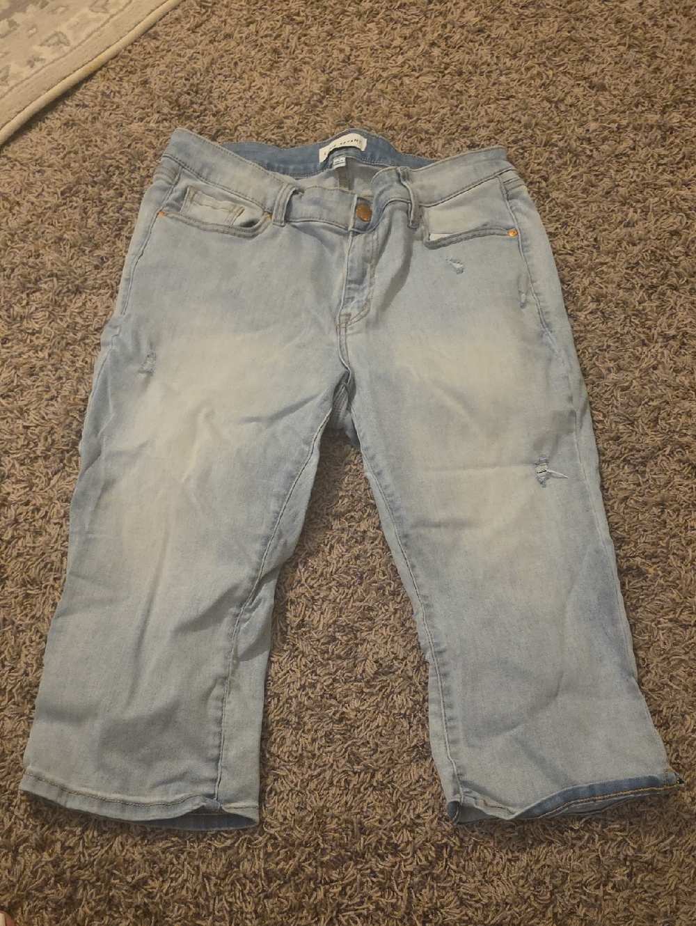 Lane Bryant Light Blue Cropped Jeans Size 12 Capri
